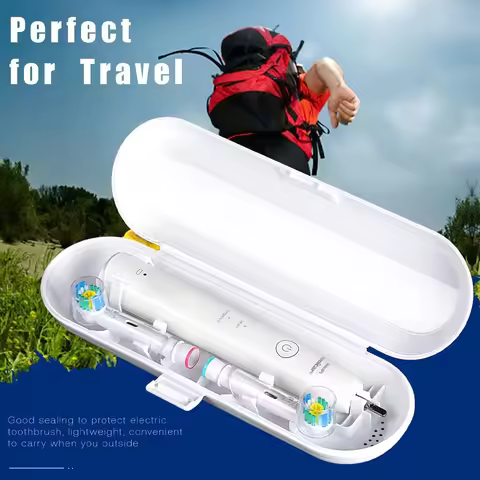 Toothbrush Travel Case Fit for Oral B & Philips Sonicare Electric Toothbrush Portable Travel Box Too