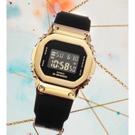 Casio G-Shock GM-S5600GB-1D Gold Tone Black Resin Digital Ladies Fashion Watch