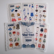 IDUL FITRI saving challenge for A6 binder