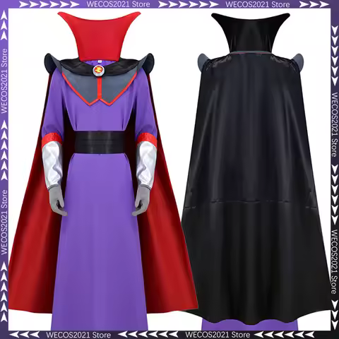 Disguise Villain Zurg Cosplay Clothing Cartoon Movie Plush Men Costume Halloween Male Roleplay Role 