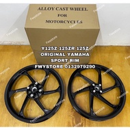 YAMAHA Y125ZR SPORT RIM BLACK SILVER 6BATANG 6SPOKE Y125 125ZR 125Z HONG LEONG YAMAHA HLY