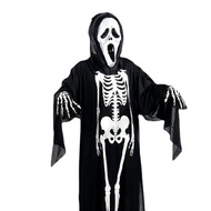 Halloween Costume Ghost Outfit Human Skeleton Ghost Costume Halloween Supplies Cloth Kids Gothic Sca
