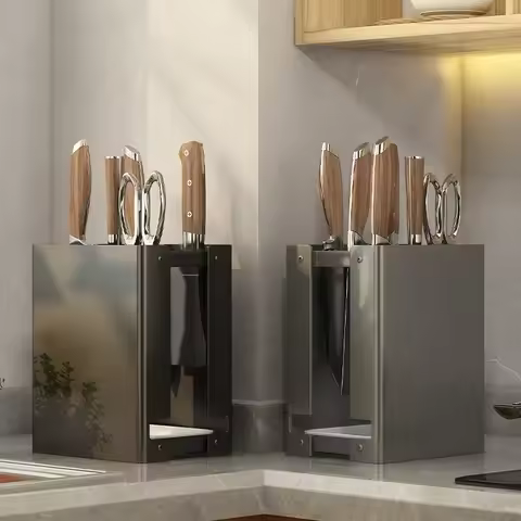 Multi-Functional Kitchen Accessories Knife Rack Kitchen Knife Rack Knife Rack Kitchen Draining Magne