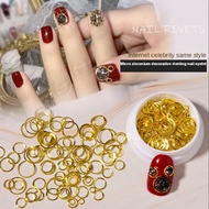200PC Hollow Circle Nail Art Accessories/River Nail Art Accessories