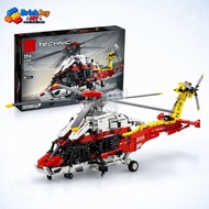 Ready Stock42145 Airbus H175 Rescue Helicopter Building Blocks 2000+ PCS Mechanical Aircraft Model C