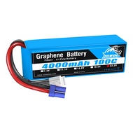 YOWOO Graphene Battery 22.2V 6S Lipo Battery 4000mAh 100C with EC5 Connector for Goblin Align Gaui 7