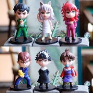 YCH 6pcs/set YUYU hakusho figures urameshi Yuusuke hiei koenma model kit
