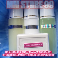 COD 004001 HB ANGGUR SIANG + HB MALAM + TONER KELUPAS IP + SABUN SUSU PEMUTIH / HB MALAM KLOBE AGR00