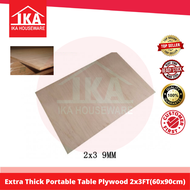 [Ready Stock] Extra Thick 2x3ft (9.0mm) Portable Table Plywood Papan Wood Stall Night Market Niaga Gerai Business Hawker