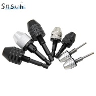 SNSUH Keyless Drill Chuck, Hex Shank Mini Drill Chuck Adapter,  Chuck for Mini Screwdriver Alloy Hex