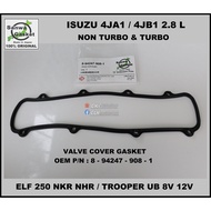 Isuzu Valve Cover Gasket 4JA1 4JB1 4JB1-T engines - SANWA Japan OEM P/N 8-94247-908-1 for Isuzu Inva