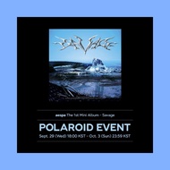 AESPA SAVAGE SET MINI ALBUM VOL. 1 POLAROID EVENT OFFICIAL - AESPA