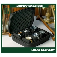 HAKO ZIPPER TRAVEL WATCH CASE BOX / KOTAK JAM