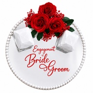 Custom Mirror Ring Tray Wedding Engagement Proposal Ring Tray