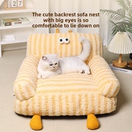 Removable Washable Pet Sofa Plush Pet Nest Dog Sofa Cat Sofa