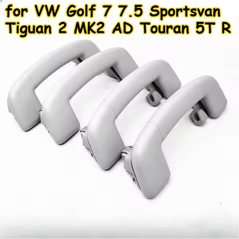 1/4PCS Interior Grey Roof Grab Pull Folding Handle for VW Golf 7 7.5 Sportsvan Tiguan 2 MK2 AD Toura
