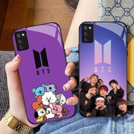 CK-46 BTS ARMY BT21 HD Glass Casing for Samsung A03S A71 M02S A02S A51