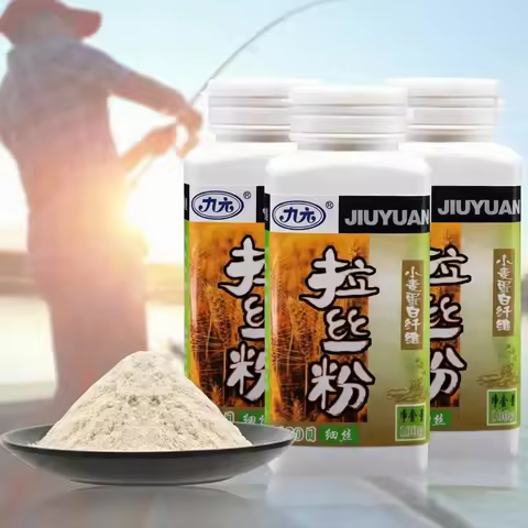 Western Wind Fishing Bait Additive Gluten Binder JiuYuan Brand Dough Bait Powder for Pond Fishing Ca