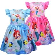 Baby Girl Party Dress Little Mermaid Ariel Kids Clothing Cosplay Costume Elsa Dress