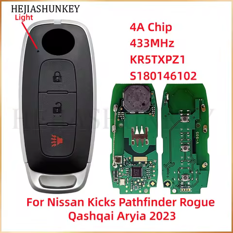 S180146102 KR5TXPZ1 285E3-5MR1B 3 Button Smart Key 433MHz 4A NCF29A1M Chip For Nissan Rogue Pathfind