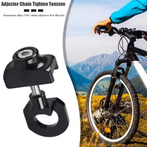 Bicycle Chain Tensioner Single Speed Bike Chain Adjuster Bolt Screw Chain Stabilizer Zipper For BMX 