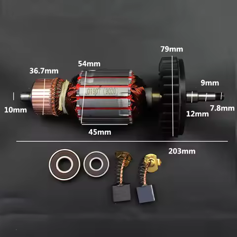 AC220-230V Armature Rotor Anchor Replacement for Makita Polisher GA7020 GA9020 Angle Grinder Rotor P