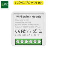 16a Tuya Công Tắc WiFi Thông Minh Hỗ Trợ Công Tắc DIY 2 Chiều Mini Smart Breaker Hỗ Trợ Kiểm Soát Cu