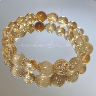 Backwind Ruyi Earn More RMB Natural Blonde Crystal Citrine Ace Bracelet Female Lucky Fortune Transfe