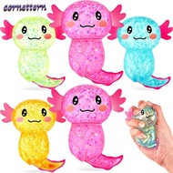 CORNE Squishy Stress Glitter, Cute Shape Glitter Axolotl Squishy Toys,  Sugar Filled Soothing Textur