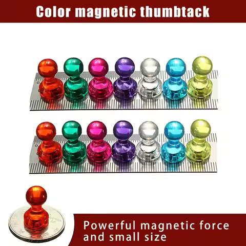 Strong Neodymium Noticeboard Pin Magnets Fridge DIY Whiteboard Uses in Office Advertising Education 