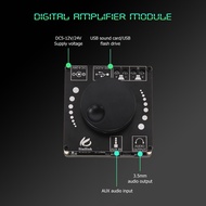 XY-AP50L Mini Bluetooth 5.0 50W+50W Wireless Audio Power Digital Amplifier Board Stereo Amp 3.5MM AUX USB APP