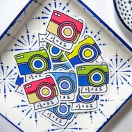 白底防水姓名貼 |  照相機 60張入