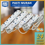 (D9) 2 / 3 / 4 / 5 Gang SIRIM 5M Heavy Light Duty Extension Trailing Socket Universal Socket Multi P