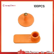 【Chuangtfx03】RFID UHF Animal Ear Tag 860-960MHz 100pcs Electronic Ear Tag for Pig Sheep Goat Cattle 