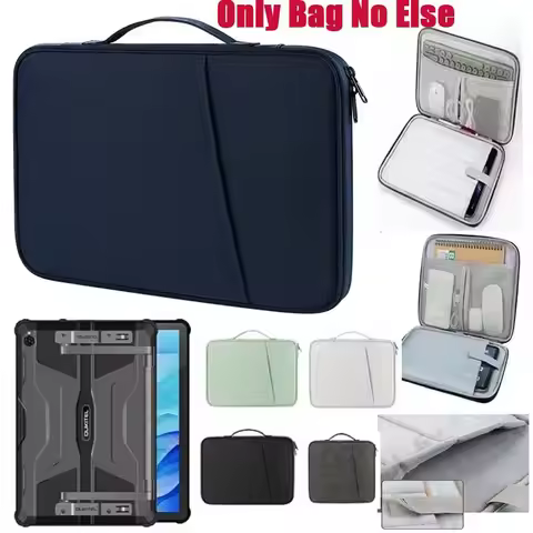 Universal for Oukitel RT7 RT6 RT9 RT5 RT2 RT1 Tablet Storage Bag Waterproof Sleeve Handle Zip Pouch 
