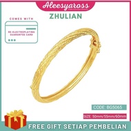 ZHULIAN Gelang Tangan BG5065 Fashion Jewelry Bangle 24K Gold Plated Original Zhulian