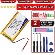 HSABAT 4000mAh Battery for Open source console R36S Game machine