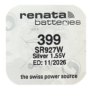 [SG] Renata 399 SR927W 1.55V Silver Oxide Button Battery (1 Piece)