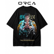 Orca T-shirt with Himejima Gyoumei Demon Slayer print - High quality Cotton fabric - ORCA39