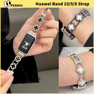 Lucky Clover Huawei Band 10/9/8 Four-leaf Clover Strap Huawei Band 10/9/8 Huawei Band 10/9 Gold Ring