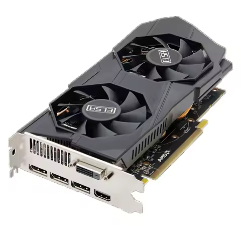 #forWholesale elsa AMD RX580 8G graphic card with 8G/256bit frequency 1284/7000MHz GDDR5 for gaming 