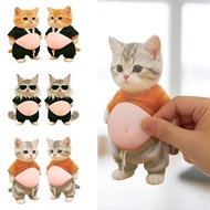 【Super Soft】3D Silicone Cat Belly Sticker/Squeezeable Sticker/Sticker/Cat Belly/Silicone/Glass Stick