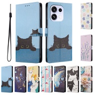 Casing For Vivo IQOO Neo11 5G Flip Case for Vivo IQOO 15 U5E 5G U3 U20 U1X Cases Cute Cat Butterfly 