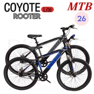 COYOTEจักรยานเสือภูเขา จักรยานเด็กโต COYOTE LITE ROOTER โช๊คหน้า ดิสเบรคหน้า-หลัง วงล้อ 26 นิ้ว