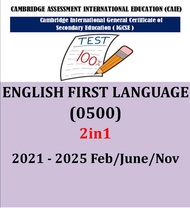 Igcse ENGLISH FIRST LANGUAGE 0500 Past Papers (PAPER 12) PAST YEAR PAPER 2021-Nov 2025! (2IN1 VERSIO