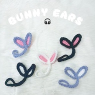 RABBIT BUNNY EARS CROCHET | KNITTED RABBIT EARS (headphone decoration)
