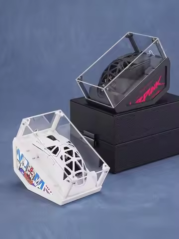 3D Printing Mouse Display Box Dustproof Storage Transparent Acrylic Gaming E-sports Mouse Table Desk