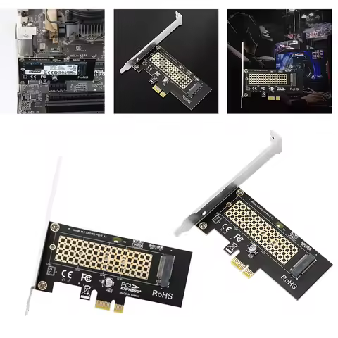 M.2 NVME To PCIe 3.0 X1 Adapter 8Gbps M.2 NVME SSD To PCIe 3.0 PCIE X1 Adapter Card M Key PCIe NVMe 