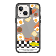 HI-SHIELD Stylish เคสใสกันกระแทก iPhone รุ่น Breakfast1 [เคส iPhone14][เคส iPhone13]