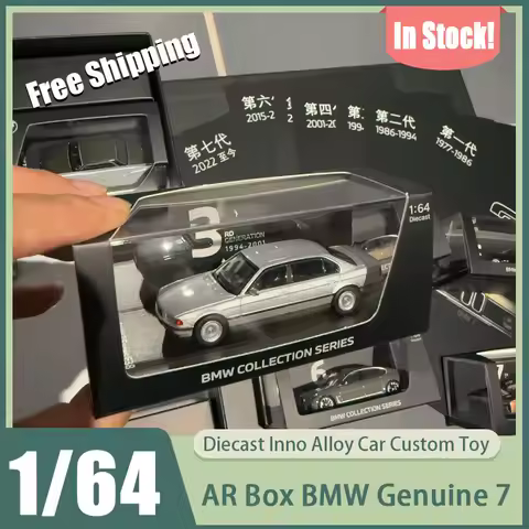 Ar Box 1:64 Bmw 7 Series Generations Commemorative Set Static Alloy Luxury Sedan Diecast Collectible